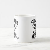消防士のお父さん - ヒーロー、守護者、伝説 コーヒーマグカップ (中央)