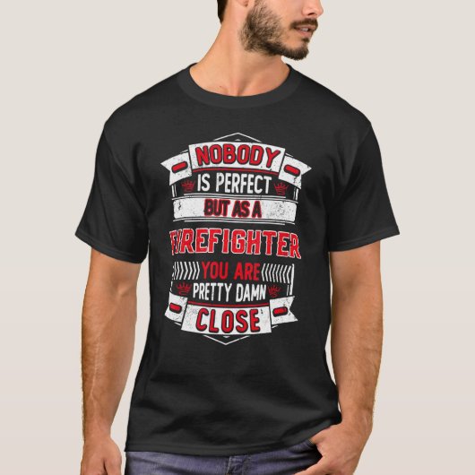 消防士のお父さん Tシャツ (正面)