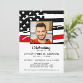 消防士のお祝い赤線メモリアル 招待状 (スタンド正面)