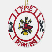 消防士のオーナメント セラミックオーナメント (左)