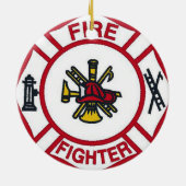 消防士のオーナメント セラミックオーナメント (裏面)