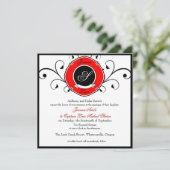 消防士のカスタム結婚招待状 招待状 (スタンド正面)