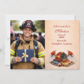 消防士のキャリアマイルストーン写真 案内状 (正面)