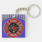 消防士のキーホルダー キーホルダー (裏面)