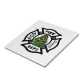 消防士のクリスマスの火Dept タイル (側面)