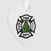消防士のクリスマスオーナメント オーナメント (正面)