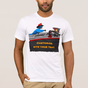 消防士のグリルのティー Tシャツ
