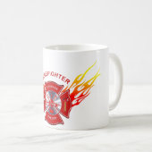 消防士のコーヒー・マグ コーヒーマグカップ (正面右)