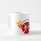 消防士のコーヒー・マグ コーヒーマグカップ (正面左)