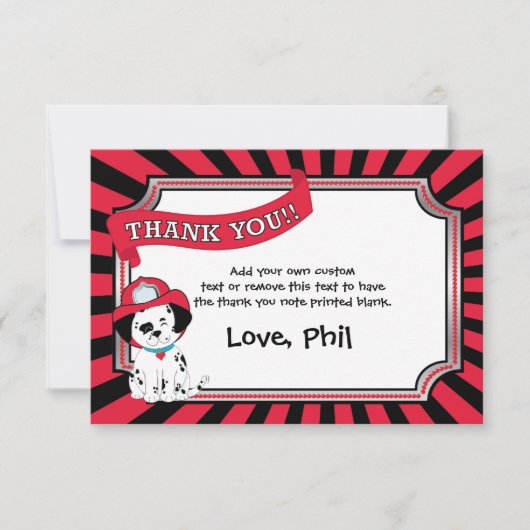 消防士のサンキューカード サンキューカード (正面)