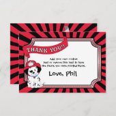 消防士のサンキューカード サンキューカード (正面/裏面)