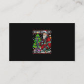 消防士のサンタクロース消防士が醜い服装 名刺 (正面)