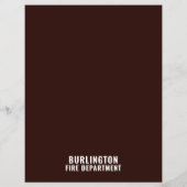 消防士のシーン、消防士募集 チラシ (裏面)