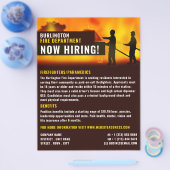 消防士のシーン、消防士募集 チラシ (シングル)