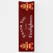 消防士のジンジャーブレッドクッキーに感謝します 横断幕 (縦)