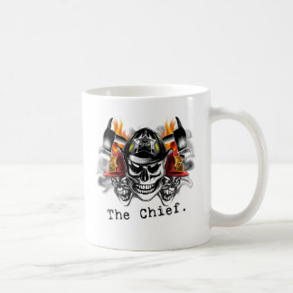 消防士のスカル: 責任者 コーヒーマグカップ