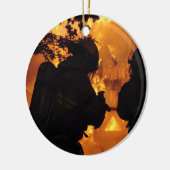 消防士のチーム セラミックオーナメント (左)