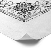 消防士のディナーメニュー1856 ポスター (角)