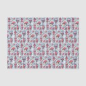 消防士のデコパージュ 薄葉紙 (正面)