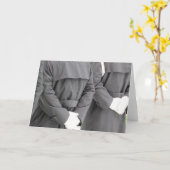 消防士のドレスA、空白の内側3 カード (黄色い花)