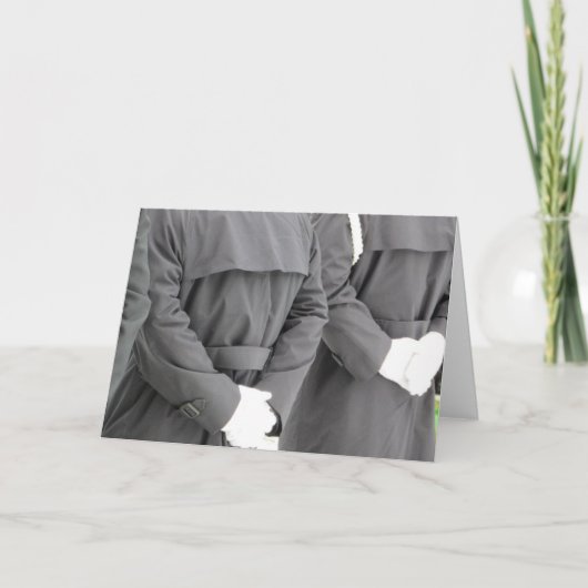 消防士のドレスA、空白の内側3 カード (正面)