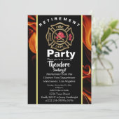 消防士のバッジ消防士の引退 招待状 (スタンド正面)