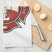 消防士のバッジ キッチンタオル (四つ折り)