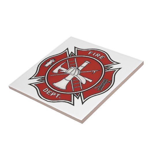 消防士のバッジ タイル (側面)