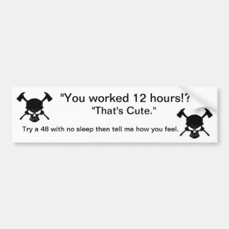 消防士のバンパーステッカー バンパーステッカー