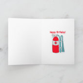 消防士のバースデー・カード カード (内部)