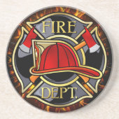 消防士のパターン コースター (正面)