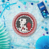 消防士のパーティーのシェブロンのプレート ペーパープレート (パーティー)