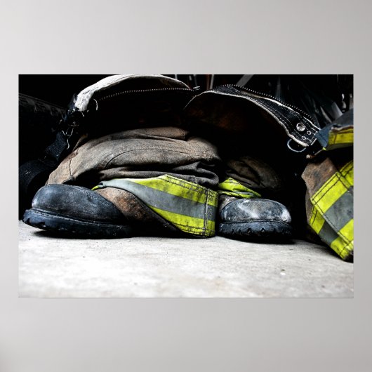 消防士のブーツのポスター ポスター (正面)