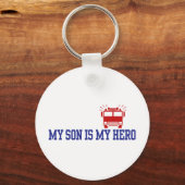 消防士のママパパ キーホルダー (正面)