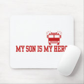 消防士のママパパ マウスパッド (マウス)