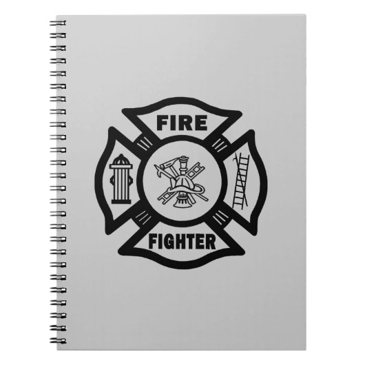 消防士のマルチーズ ノートブック (正面)