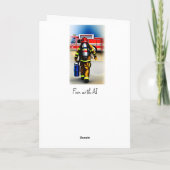 消防士のメッセージをありがとうカスタム。 カード (裏面)