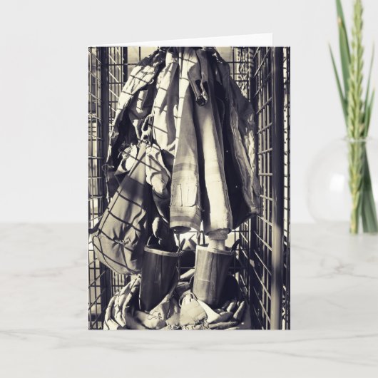 消防士のユニフォーム カード (正面)