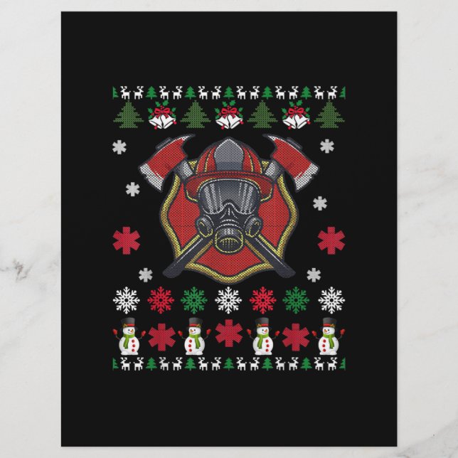 消防士のユークリスマスプレゼント レターヘッド (正面)