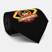 消防士のロゴ ネクタイ (ロール)