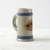 消防士のロゴ ビールジョッキ (正面左)