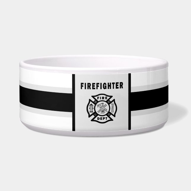 消防士のロゴ ボウル (左)