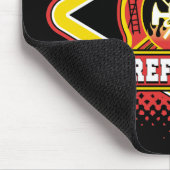 消防士のロゴ マウスパッド (コーナー)