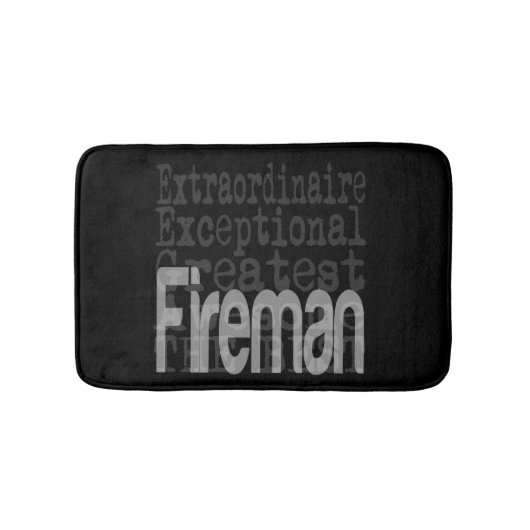 消防士の並外 バスマット (正面)