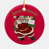 消防士の中尉の金ゴールド・ブグル・メダリオン セラミックオーナメント (裏面)