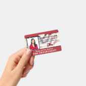 消防士の写真名ロゴIDカードのカスタム バッジ (手持ち)