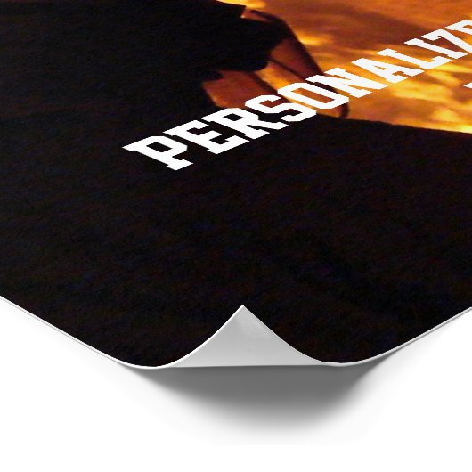 消防士の勇気 ポスター (角)