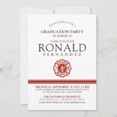 消防士の卒業党 | イベント招待状 招待状 (正面)