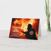 消防士の卒業式 カード (正面)