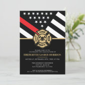 消防士の卒業赤線の旗消防士 招待状 (スタンド正面)